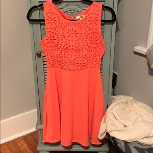 Bright pink ya dress